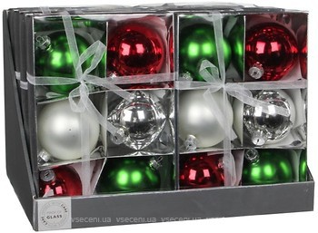 Фото Christmas House набор шаров разноцветный 8 см, 6 шт (8718861132779)