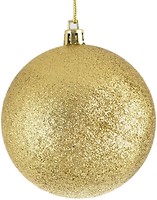 Фото Yes!Fun (Новогодько) шар золотистый с глиттером 8 см (972589, 5056137103935)