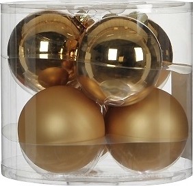 Фото House of Seasons набор шаров шампань 8 см, 6 шт