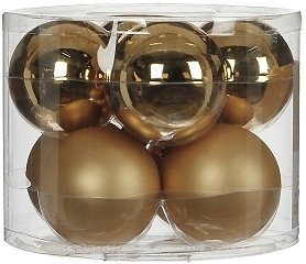 Фото House of Seasons набор шаров шампань 7 см, 8 шт