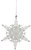 Фото Christmas House подвеска Звезда шестиугольная белая 12 см (8718861347234)