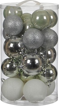 Фото House of Seasons набор шаров серый 8 см, 23 шт
