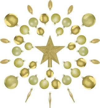 Фото Jumi набор украшений золотой 40 шт (5900410348288)