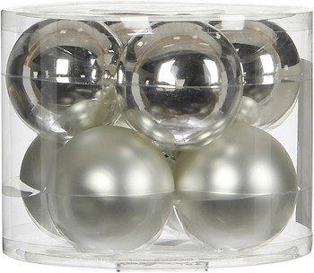 Фото House of Seasons набор шаров серый 7 см, 8 шт