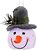 Фото Luca Lighting фигурка Снеговик в серой шляпе 14 см (8718861682953)