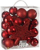 Фото House of Seasons набор украшений Шарики красный 40 шт