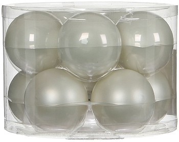 Фото House of Seasons набор шаров белый 6 см, 10 шт