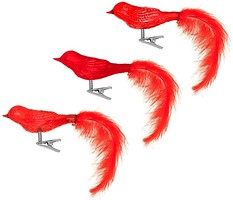 Фото House of Seasons набор фигурок Птичка красный 3 шт