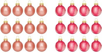 Фото House of Seasons набор шаров розовый 2.5 см, 24 шт (8718861800005)