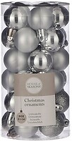 Фото House of Seasons набор шаров серебряный 3 см, 30 шт (8718861797381)
