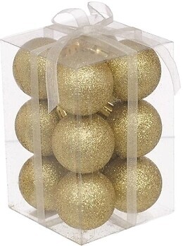 Фото Jumi набор шаров золотой 4 см, 12 шт (5900410791138)