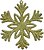 Фото Jumi подвеска Снежинка золотистая 10 см (5900410301634)