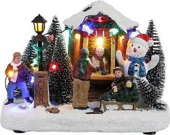 Фото House of Seasons Luville Collectables Елочная ярмарка, снеговик 21 см (8718861622430)