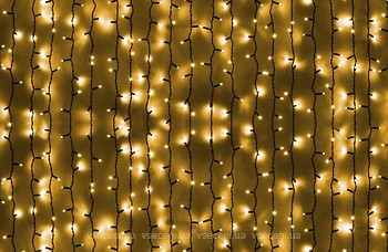 Фото Delux Curtain 1520 LED 2x7 м желтый/черный IP44 (90009034, 10008238)