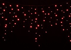 Фото Delux Icicle 120 LED 2x0.9 м красный/черный IP44 (90009069, 10008267)