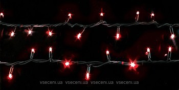 Фото Delux String 200 LED 10 м красный/черный IP44 (90009100, 10008308)