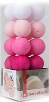 Фото Cotton Ball Lights Pink 20 шариков