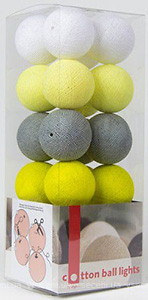Фото Cotton Ball Lights Yellow Stone 50 шариков