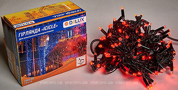 Фото Delux Icicle 108 LED 2x1 м черный/красный IP44 (90012944)
