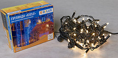 Фото Delux Icicle 75 LED 2x0.7 м черный/теплый белый IP44 (90012960)
