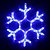 Фото Delux мотив Snowflake 40 см синий IP44 (90012962)