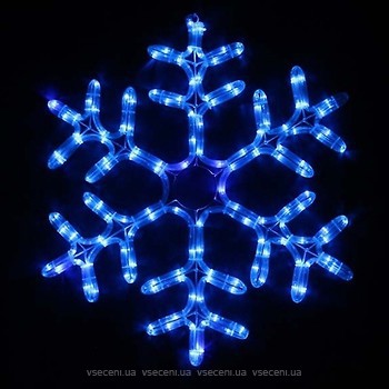 Фото Delux мотив Snowflake 55 см синий IP44 (90012964)