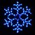 Фото Delux мотив Snowflake 55 см синий IP44 (90012964)