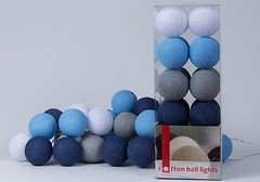 Фото Cotton Ball Lights Sailor Blue 35 шариков