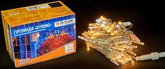 Фото Delux String 100 LED 2x5 м белый/прозрачный IP44 (90015189)