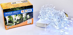 Фото Delux 100 LED 3.2x0.7 м белый/прозрачный IP20 (90015252)