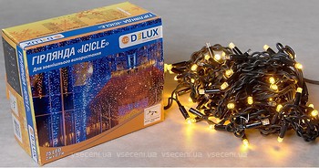 Фото Delux Icicle 75 LED 2x0.7 м черный/желтый IP44 EN (90016591)