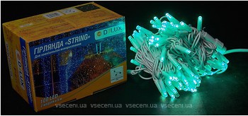 Фото Delux String 100 LED 2x5 м белый/зеленый IP44 EN (90016598)