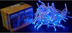 Фото Delux String 100 LED 2x5 м белый/синий IP44 EN (90016604)