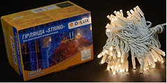 Фото Delux String 100 LED 2x5 м белый/теплый белый IP44 EN (90016607)