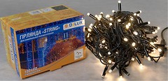 Фото Delux String 100 LED 2x5 м черный/теплый белый IP44 EN (90016608)