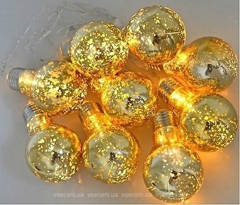 Фото Yes!Fun (Новогодько) линейная 10 LED 2 м золотой (801147)