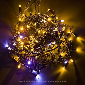 Фото Евросвет Starlight Flash гирлянда бахрома 75 LED 2x0.7 м желтый/белый IP44 (000057265)