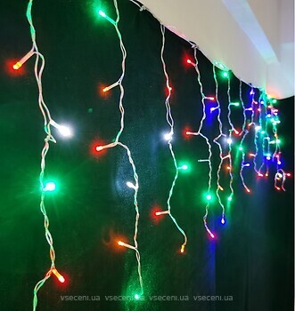 Фото Yes!Fun (Новогодько) гирлянда бахрома 83 LED 3x0.6 м мультиколор (973778)