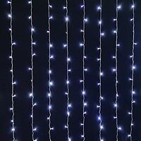 Фото Yes!Fun (Новогодько) гирлянда-штора 272 LED 3x2.6 м холодный белый (973775)