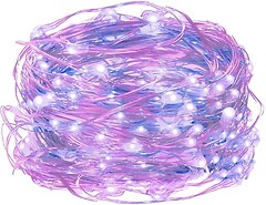 Фото Springos гирлянда линейная 20 LED 1.9 м розовый/синий (CL0011)