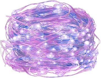 Фото Springos гирлянда линейная 20 LED 1.9 м розовый/синий (CL0011)