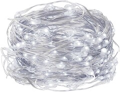 Фото Springos гирлянда линейная 100 LED 9.9 м холодный белый (CL0019)