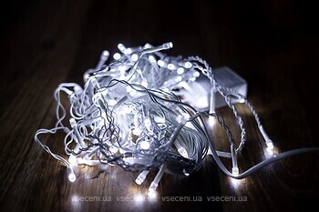 Фото BPNY гирлянда бахрома Сосульки 100 LED 3x0.6 м белый (102970)