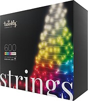 Фото Twinkly Strings гирлянда линейная 48 м 600 led RGBW black (TWS600SPP-BEU)