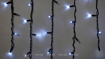 Фото Delux Icicle 75 LED 2x0.7 м черный/белый flash IP44 EN (90020890)