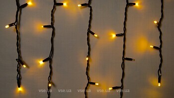 Фото Delux Icicle 75 LED 2x0.7 м черный/желтый flash IP44 EN (90020891)