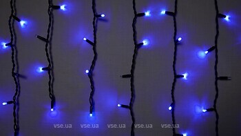 Фото Delux Icicle 75 LED 2x0.7 м черный/синий flash IP44 EN (90020892)