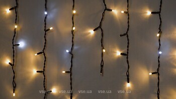 Фото Delux Icicle 75 LED 2x0.7 м черный/теплый белый IP44 EN flash (90020895)