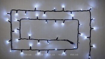 Фото Delux String 100 LED 2x5 м черний/белый flash IP44 EN (90020900)