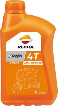 Фото Repsol Moto High Mileage 4T 25W-60 1 л (RP181I51)